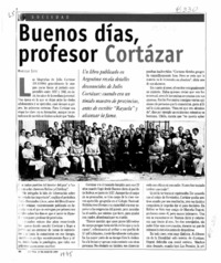 Buenos días, profesor Cortázar  [artículo] Marcelo Soto.