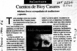 Cuentos de Bioy Casares  [artículo] LAM.