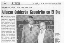 Alfonso Calderón Squadrito en El Día  [artículo].