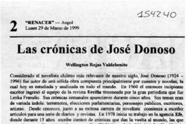 Las crónicas de José Donoso  [artículo] Wellington Rojas Valdebenito