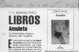 Amuleto  [artículo] Rodrigo Pinto.