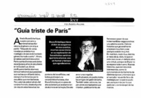 "Guía triste de París"  [artículo] Andrés Aguirre.