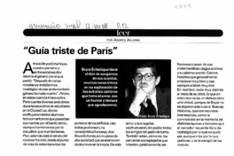 "Guía triste de París"  [artículo] Andrés Aguirre.
