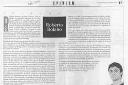 Roberto Bolaño  [artículo] Pablo Simonetti.