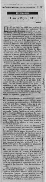 García Reyes 1041  [artículo] Filebo.