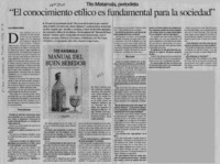 "El conocimiento etílico es fundamental para la sociedad"  [artículo] Luis Alberto Maira.