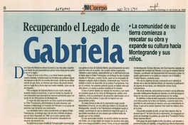 Recuperando el legado de Gabriela
