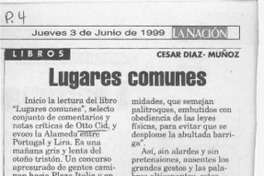 Lugares comunes  [artículo] César Díaz-Muñoz.