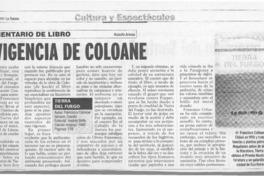La vigencia de Coloane  [artículo] Rodolfo Arenas.
