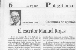 El escritor Manuel Rojas