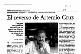 El reverso de Artemio Cruz  [artículo] Rodrigo Castillo.