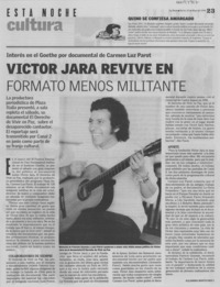 Víctor Jara revive en formato menos militante