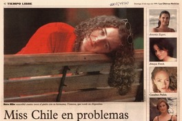 Miss Chile en problemas