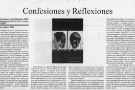 Confesiones y reflexiones  [artículo] Juan Andrés Piña.