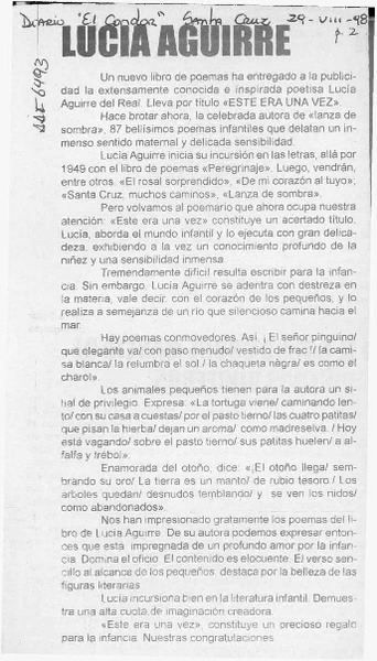 Lucía Aguirre  [artículo].