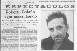 Roberto Bolaño sigue ascendiendo  [artículo].