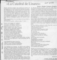 "La catedral de Linares"  [artículo]O.A.C.G.
