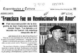 "Francisco fue un revolucionario del amor"  [artículo] Mario Rodríguez O.