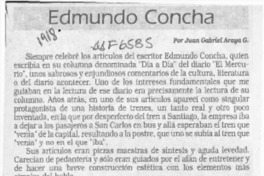 Edmundo Concha  [artículo] Juan Gabriel Araya G.