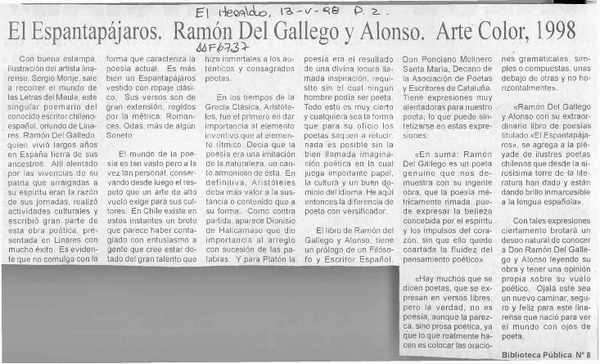 El Espantapájaros. Ramón del Gallego y Alonso  [artículo].