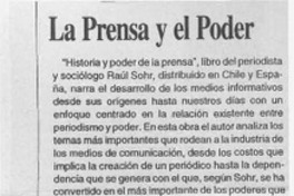 La Prensa y el poder  [artículo].