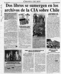 Dos libros se sumergen en los archivos de la CIA sobre Chile