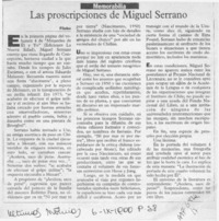 Las proscripciones de Miguel Serrano  [artículo] Filebo.