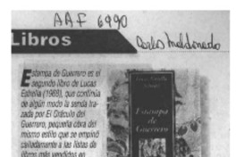 Libros  [artículo] Carlos Maldonado.