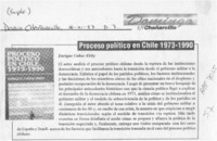 Proceso político en Chile 1973-1990  [artículo].