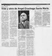 Vida y obra de Angel Cruchaga Santa María  [artículo].