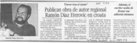 Publican obra de autor regional Ramón Díaz Eterovic en croata  [artículo].