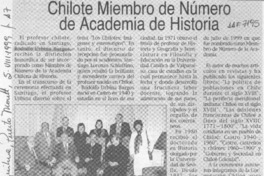 Chilote miembro de Número de Academia de Historia