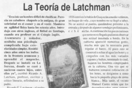La Teoría de Latcham  [artículo].