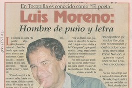 Luis Moreno, hombre de puño y letra