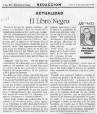 El libro negro  [artículo] Raúl Hermosilla Hanne.