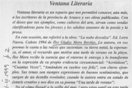 Ventana literaria  [artículo] Miguel Ramírez.