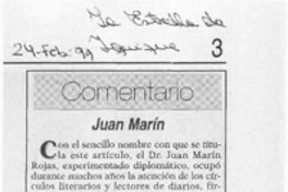 Juan Marín  [artículo] Juan Cvitanic.