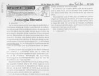 Antología literaria  [artículo] Ma. Cristina Castro Sotomayor.