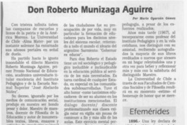 Don Roberto Munizaga Aguirre