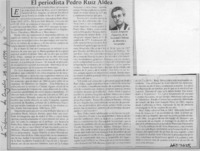 El periodista Pedro Ruiz Aldea