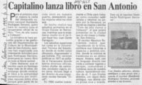 Capitalino lanza libro en San Antonio  [artículo].
