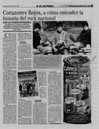 Corazones rojos, o cómo entender la historia del rock nacional  [artículo] Patricio Rojas Saá.