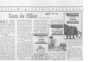 Cosa de niños  [artículo] Gabriel Castro Rodríguez.