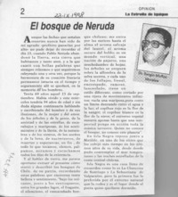 El bosque de Neruda  [artículo] Sergio Muñoz Morales.