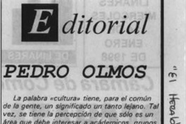 Pedro Olmos  [artículo].