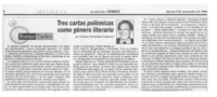 Tres cartas polémicas como género literario  [artículo] Horacio Hernández Anderson.