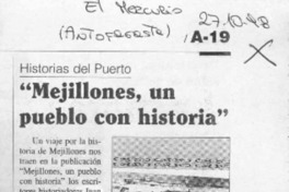 "Mejillones, un pueblo con historia"  [artículo].