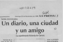 Un diario, una ciudad y un amigo  [artículo] Hernán Godoy Urzúa.