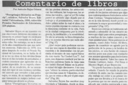 "Peregrinajes literarios en Francia"  [artículo] Antonio Rojas Gómez.