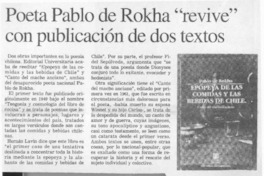 Poeta Pablo de Rokha "revive" con publicación de dos textos  [artículo].